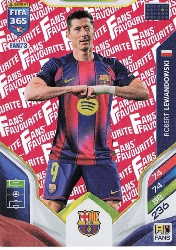 FAN73 (rot) Robert Lewandowski (FC Barcelona) (PF365AXL26)